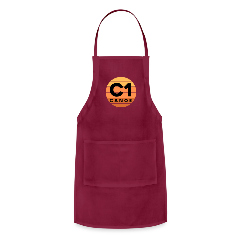 Adjustable Apron - burgundy