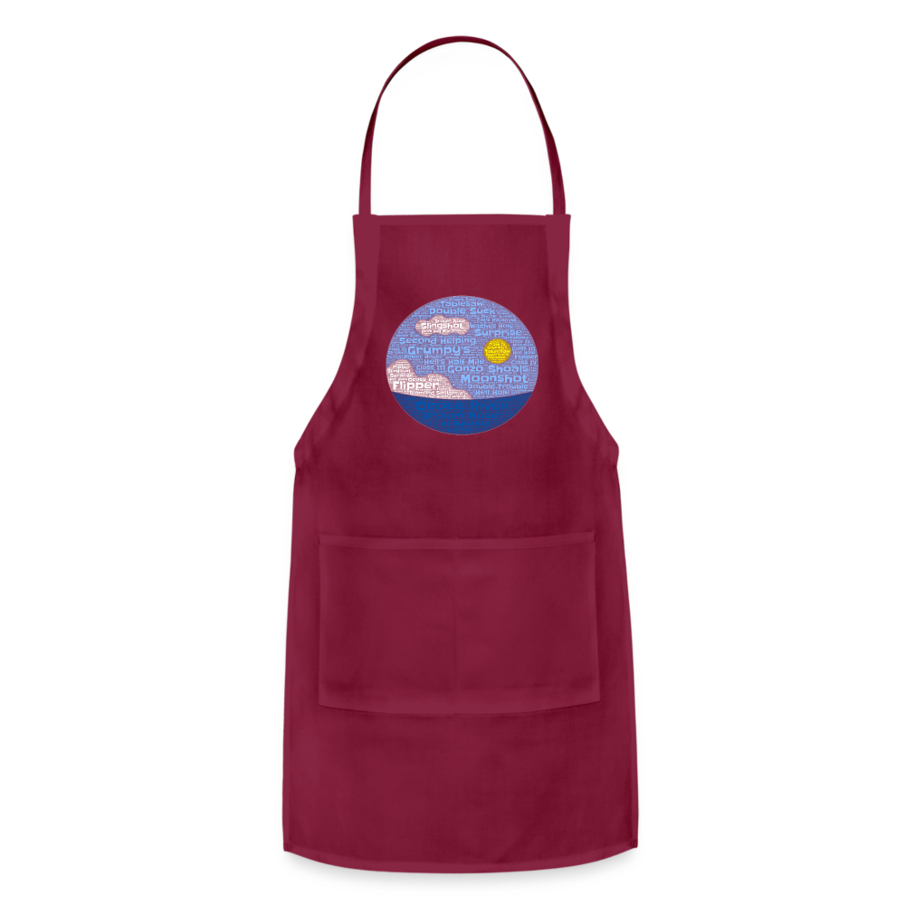 Adjustable Apron - burgundy