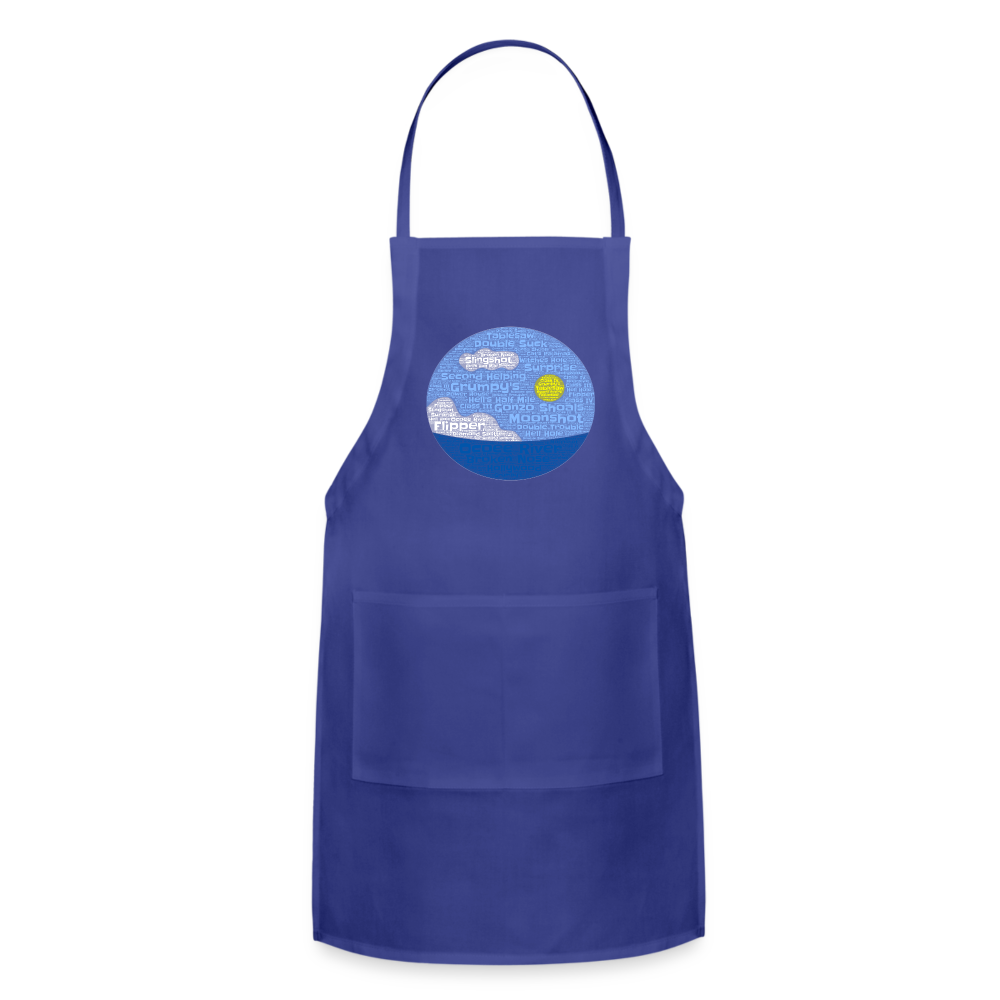 Adjustable Apron - royal blue