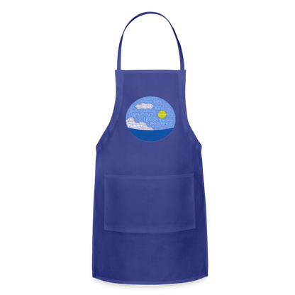 Adjustable Apron - royal blue