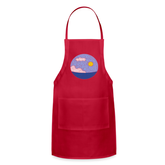 Adjustable Apron - red